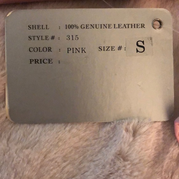 Pink leather jacket - Picture 4 of 4